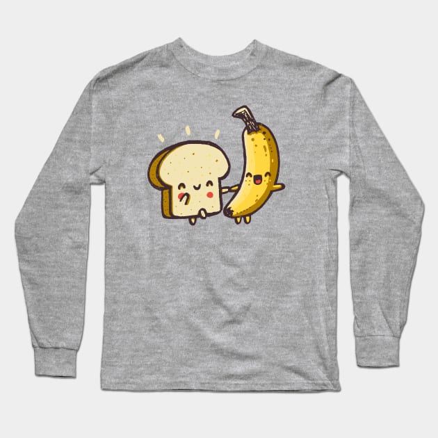 Banana Sandwich Long Sleeve T-Shirt by Walmazan